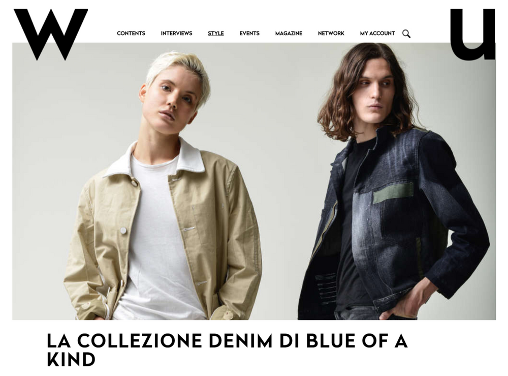 WU magazine - La collezione denim di Blue of a Kind