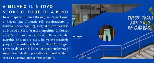 HUB Style - A Milano il nuovo store di Blue of a Kind