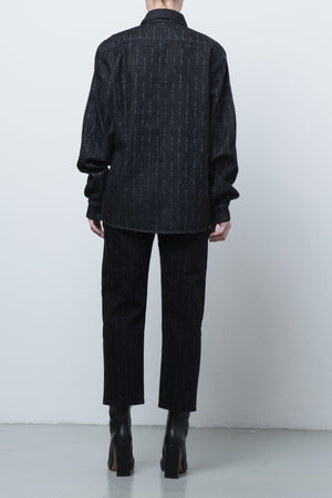 FW 22/23 Constance PINSTRIPE shirt unisex - upcycled fabric