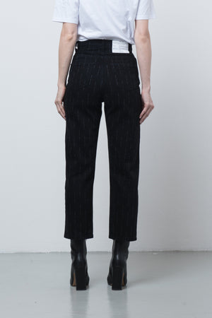 FW 22/23 Mississippi PINSTRIPE unisex loose jean - upcycled fabric