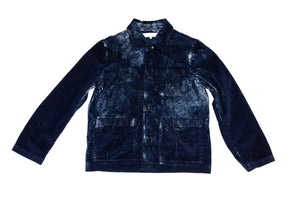 FW 22/23 Denali OCEAN velvet shirt jacket unisex - upcycled fabric