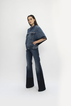 Tecla cape - upcycled garment