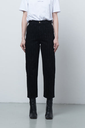FW 22/23 Mississippi PINSTRIPE unisex loose jean - upcycled fabric